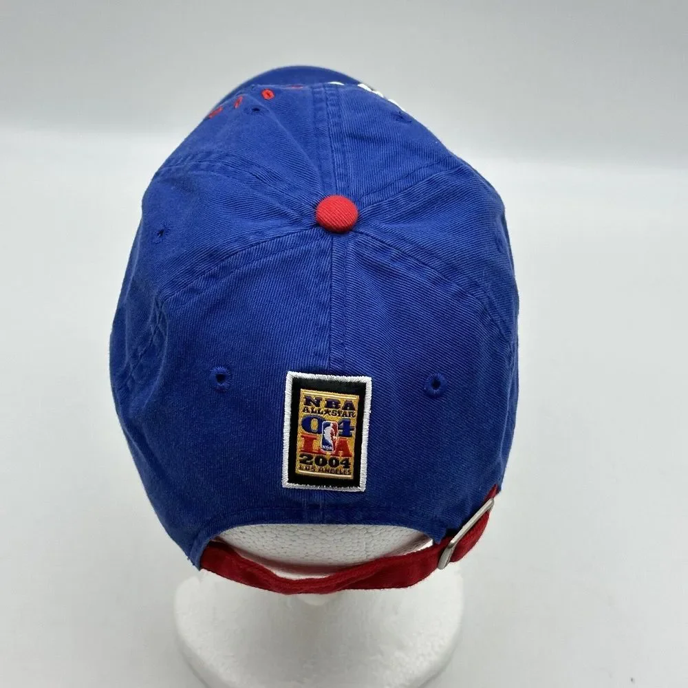 Vintage NBA Basketball Hat Cap Strap Back Blue 2004 All Star Game Los Angeles